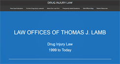 Desktop Screenshot of druginjurylaw.com