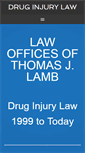 Mobile Screenshot of druginjurylaw.com