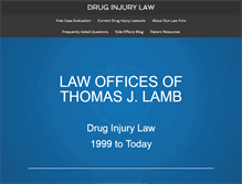 Tablet Screenshot of druginjurylaw.com